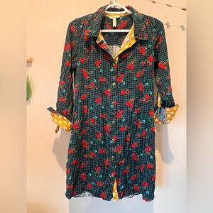 Matilda Jane Gingham Floral Shirt Dress